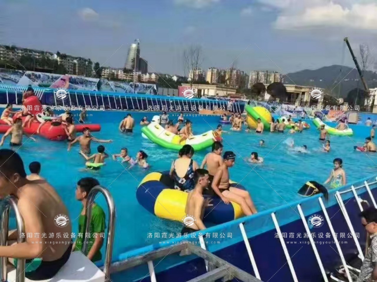 蕉城水上乐园支架泳池